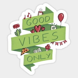 Good Vibes Only Sticker